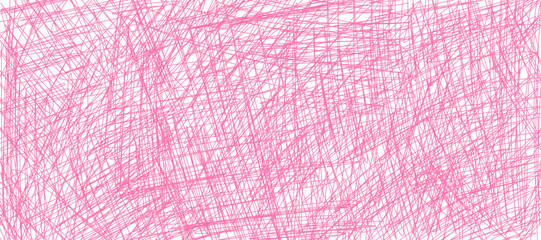 Abstract background drawn with pencil.
Pink doodles and strokes on transparent background