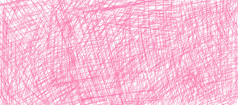 Abstract background drawn with pencil.
Pink doodles and strokes on transparent background