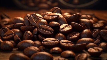 Unprocessed coffee seeds