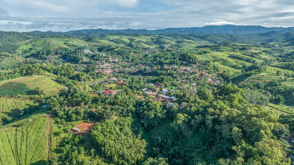 Fototapeta na wymiar Mountain village, Ban Nam Chuang, Phitsanulok Province, Thailand