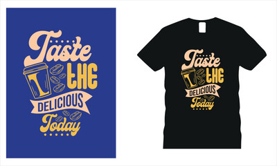 Vector coffee time trendy t-shirt design