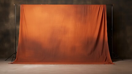 Suitable studio backdrop for portraits products and concepts Dark brown with warm red and orange tones - obrazy, fototapety, plakaty