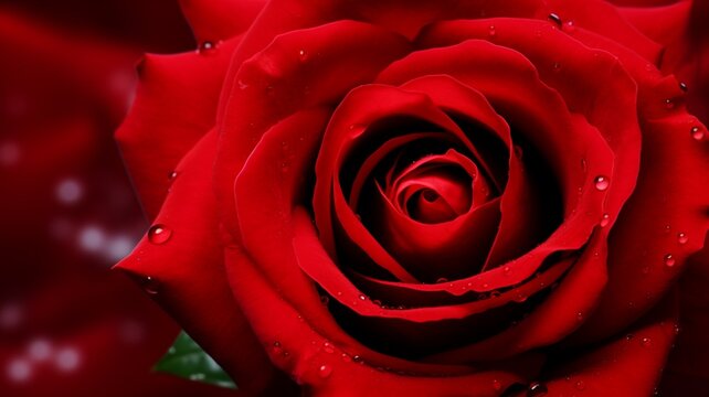 Beautiful red best rose flowers wallpaper image Ai generated art