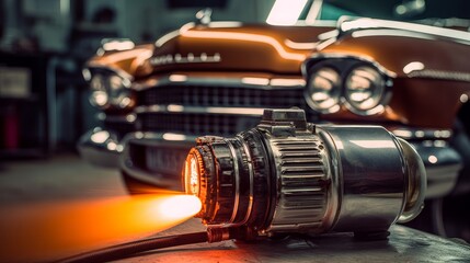 Reviving Nostalgic Charm: Exploring the Classic Car's Timeless Dashboard, generative AI