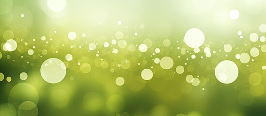 Blurred background with bokeh circles in olive and green - obrazy, fototapety, plakaty