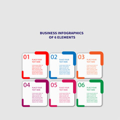 Obraz premium modern design template infographic