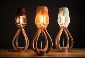 Idea Retro wood lamp Classic