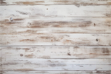 texture of old, damaged, cracked wood bleached with white paint with knots in a boho style - obrazy, fototapety, plakaty