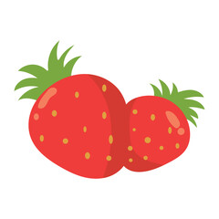 delicious fresh fruit cartoon vector