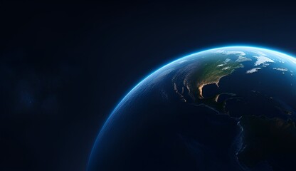 Fototapeta na wymiar Planet earth in space
