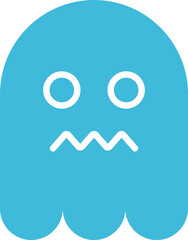 Obraz premium Ghost Emoticon Illustration