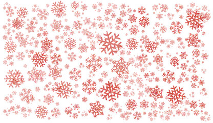 Glitter red snowflake . Snowflake background. Design for decorating,background, wallpaper, illustration.