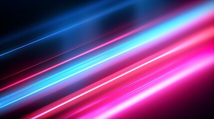 abstract neon background. glowing pink blue vertical lines. digital wallpaper. generative AI