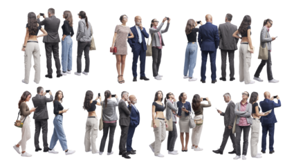 Visitors at the art gallery