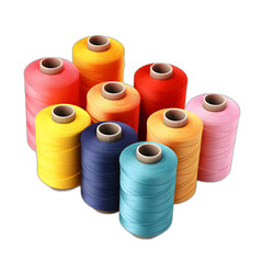 Sewing thread isolated on transparent or white background, png - obrazy, fototapety, plakaty
