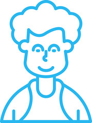 Boy Character Avatar Illustration
