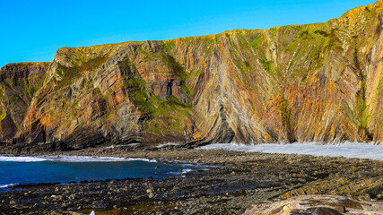 cliffs off South West Coastal Path England
