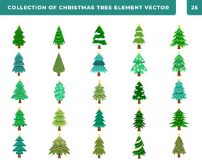 Naklejka na ściany i meble christmas tree vector element illustration