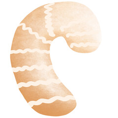 Cane Christmas on white background