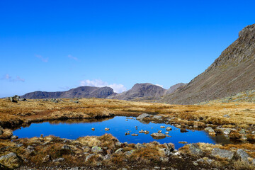 lake and mountains, English lake District tarn