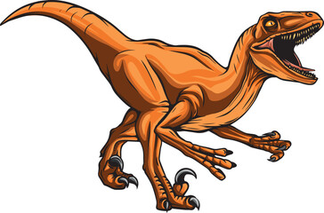 Raptors t rex mascot logo ilustration