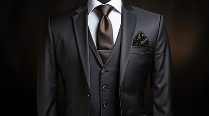 Classic men's suit - Powered by Adobe