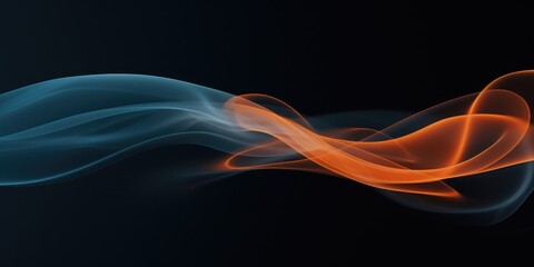 Abstract smoke on background. Generative AI