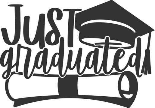 Just Graduated - Graduation Illustration