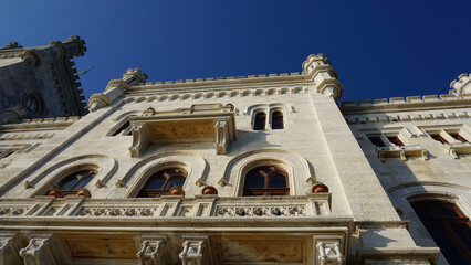 Fototapeta premium Miramare Castle Garden on a sunny day