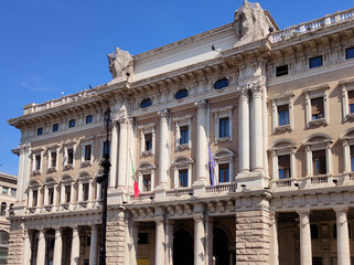 Fototapeta premium Historic buildings at Old town in Rome, Italy