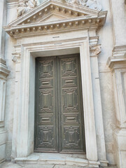 Obraz premium Facade of San Moise Church in Venice, Italy.