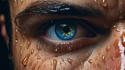 Poster Im Rahmen Close-Up Eye © Digital Artworks