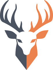 Buck deer logo icon
