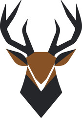 Buck deer logo icon