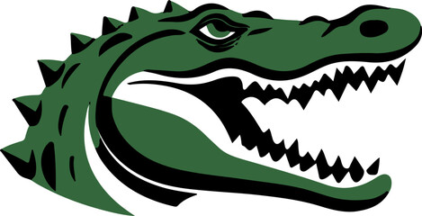 Crocodile head logo