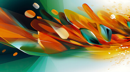 Photo of Vibrant Abstract Artwork with a Multitude of Hues