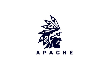 apache, apache logo, red indian, chief logo, warrior, warrior logo, apache rhino, 