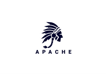 apache, apache logo, red indian, chief logo, warrior, warrior logo, apache rhino, 