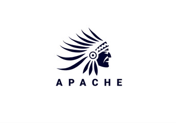 apache, apache logo, red indian, chief logo, warrior, warrior logo, apache rhino, 
