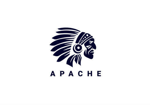 apache, apache logo, red indian, chief logo, warrior, warrior logo, apache rhino, 