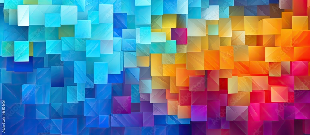 Poster abstract digital design with colorful modern graphics in the background