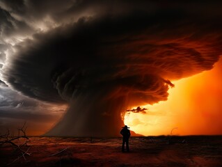 Dangerous tornado in Tornado Alley