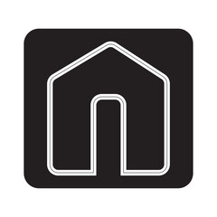 Home button icon vector