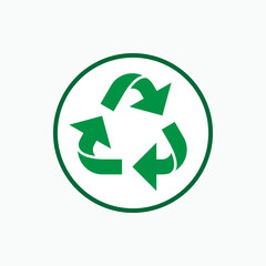 Recycle Icon. Recycling Symbol - Vector Logo Template.