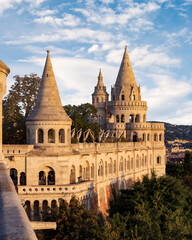 Obraz premium Fisherman's Bastion, Buda Castle, Budapest, Hungary