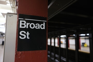 Broad Street subway station in New York City