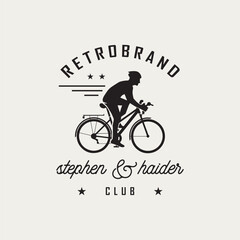 Bicycle, bike vector illustration, logo design template
bicycle logo icon vector silhouette
