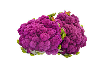purple cauliflower isolated on transparent png