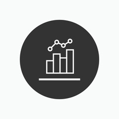 Diagram Icon. Analyze, Statistic Element Symbol - Vector.