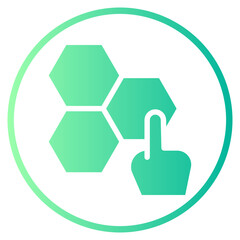 Branching gradient icon